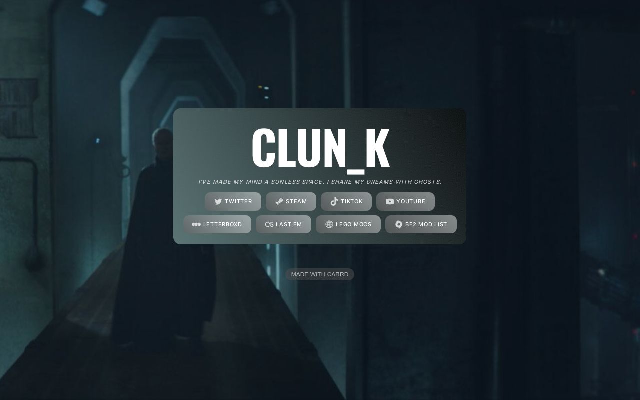 Carrd profile picture for @clunk